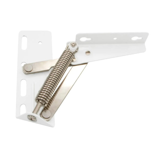 Overhead Spring Flap Hinge 90deg Opening White