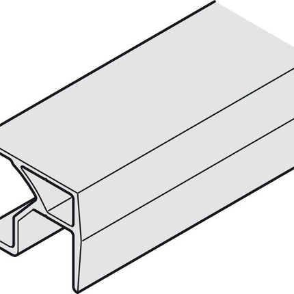 1200mm Left Hand Sliding Door Fitting, Slido F-Fold61 50A, Standard Set & Running Rail - By Hafele