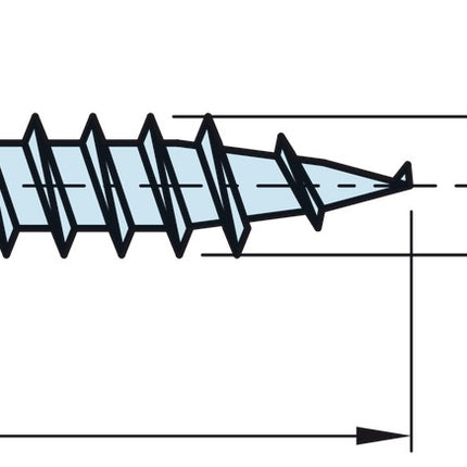 Particleboard Screws 6 Guage 38mm x 1000 - By Hafele