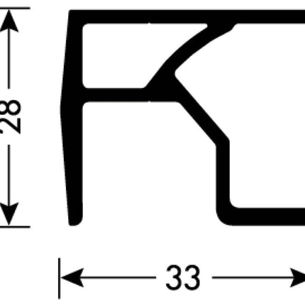 1200mm Left Hand Sliding Door Fitting, Slido F-Fold61 50A, Standard Set & Running Rail - By Hafele