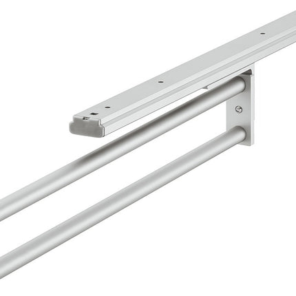 Hafele towel Rail 2 Arm 54 x 460mm Aluminium Silver