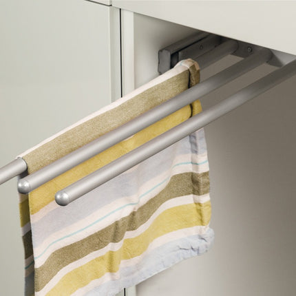 Hafele towel Rail 2 Arm 54 x 460mm Aluminium Silver