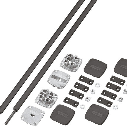 Hafele Planofit Door Straightener Door Set - Up To 2400mm White - By Hafele