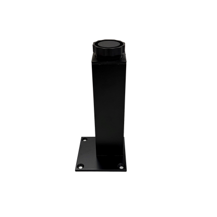 Square Aluminium Adjustable Leg 150mm - Black