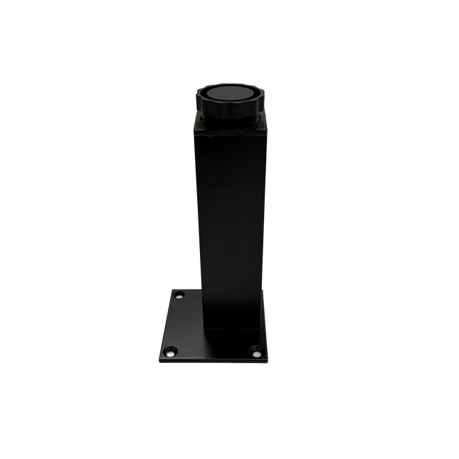 Square Aluminium Adjustable Leg 150mm - Black