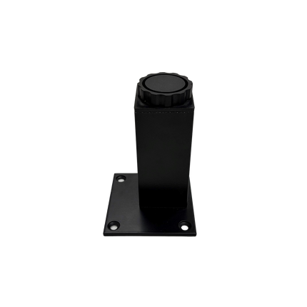 Square Aluminium Adjustable Leg 100mm - Black