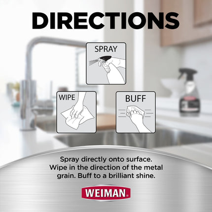 Weiman Stainless Steel Cleaner & Polish Spray