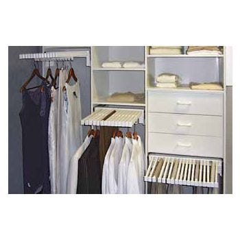 Wardrobe Trouser Rack White - 457mm