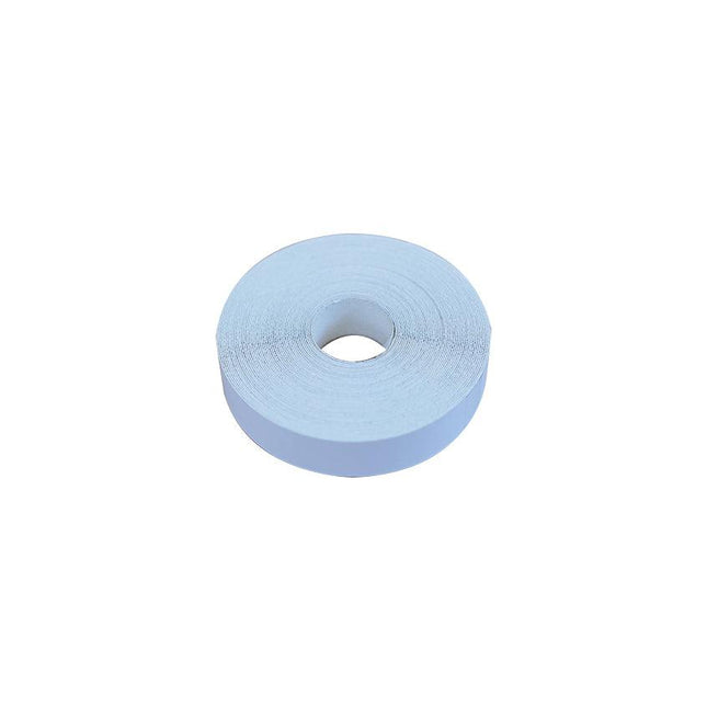 White Satin Pre-Glued Iron On Edging 21x0.4mm - 10m-Trademasterau | Trademaster
