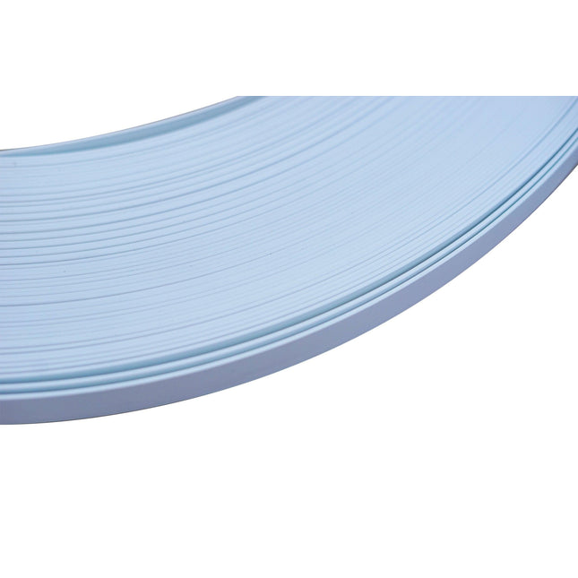 White Satin PVC Edging 22x2mm - 100m-Trademasterau | Trademaster