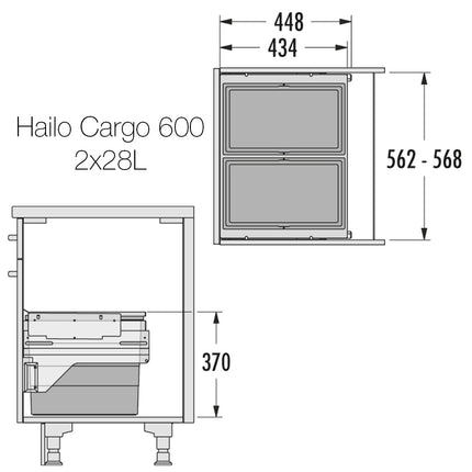 Hailo Cargo Bin - By Hafele