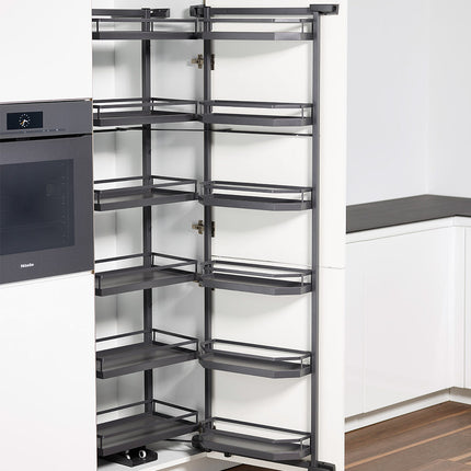 Clever Storage Solution Tandem Pantry in Anthracite by Kessebohmer