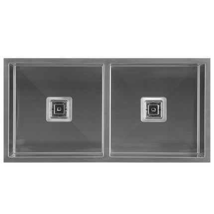 Squareline Double Bowl Sink - By Hafele