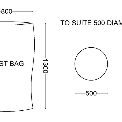 Dust Bags 800x1300mm-Trademasterau | Trademaster