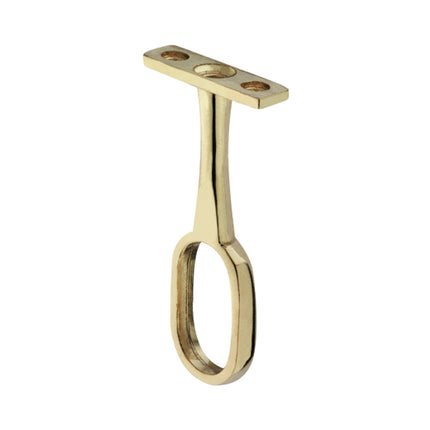 Rail Centre support for Wardrobe Profile brass plated