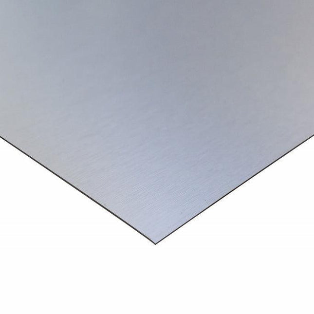 Brushed Aluminium Laminate 3050 x 1200mm-Trademasterau | Trademaster