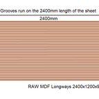 Longways (Profile runs along the 2400mm length)