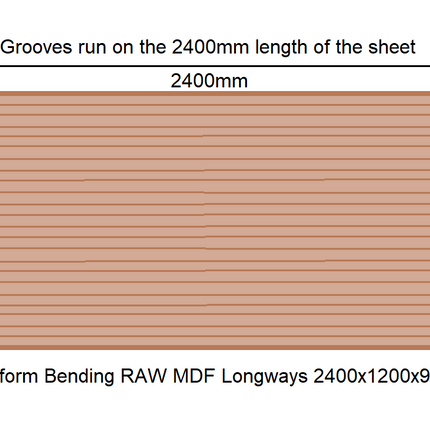 Craftform Bending MDF Longways 2400x1200x9mm-Trademasterau | Trademaster