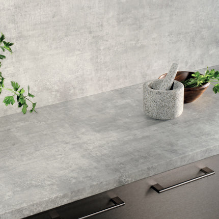 Buy Bellato Grey By Duropal - Laminate Benchtops from $242.00 each slab. Shipping Australia wide or Click & Collect option. Shop online our full colour range of ready made Laminate Benchtops.