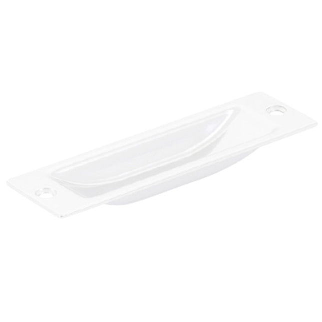 Flush Pull Handle - Matt White-Trademasterau | Trademaster