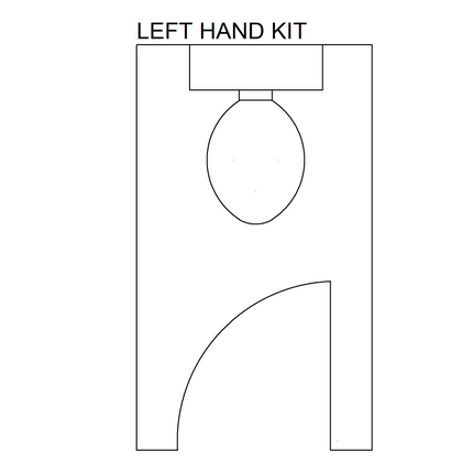 Left Hand Hinge Kit & Lock Partition-Trademasterau | Trademaster