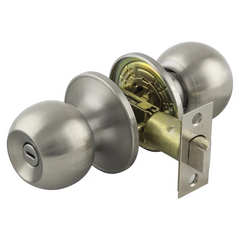 Round Privacy Satin Chrome Handle-Trademasterau | Trademaster