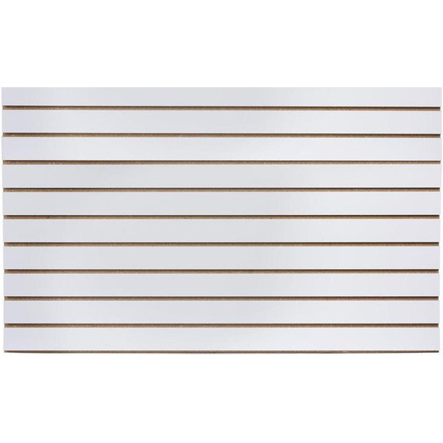 White Slatwall MDF 2400x1200x18mm-Trademasterau | Trademaster