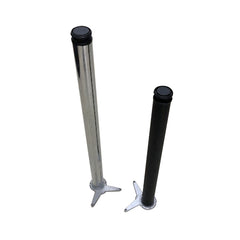 Table Leg - 860mm Black or Chrome-Trademasterau | Trademaster